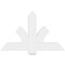Ekena Millwork Redmond Architectural Grade PVC Gable Bracket, 48"W x 30"H x 2"D x 6"F, 15/12 Pitch GBP048X30X0206RED00 - alternate 5